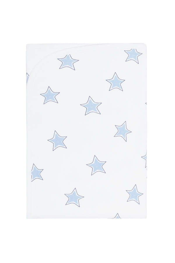 Blue Stars Print Blanket