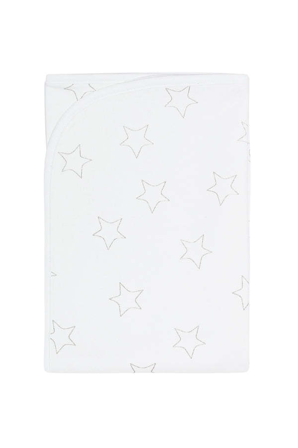 Grey Stars Print Blanket