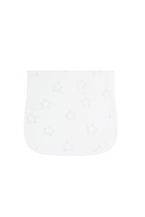 Grey Stars Print Burp Cloth