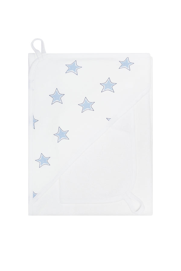 Blue Stars Print Towel Set