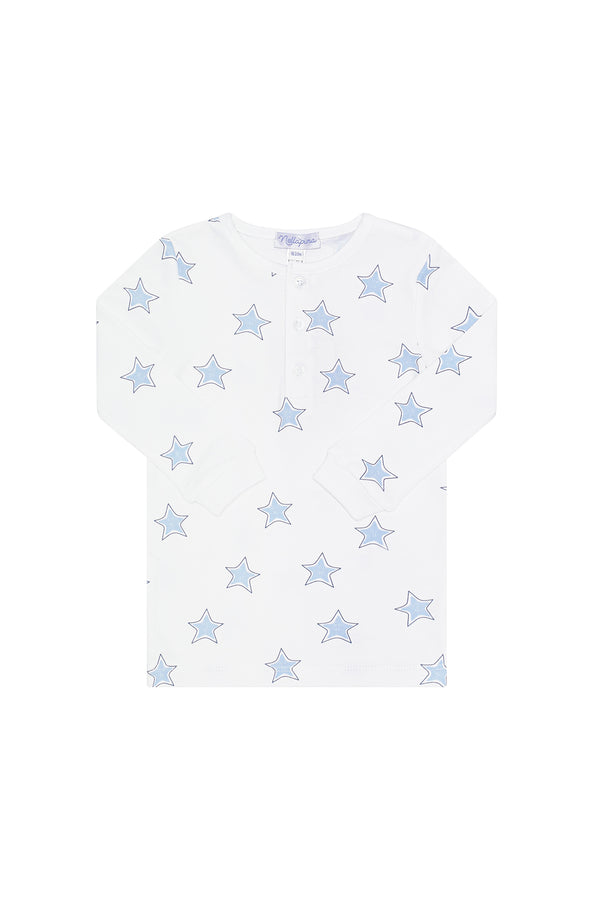 Blue Stars Print Pajama