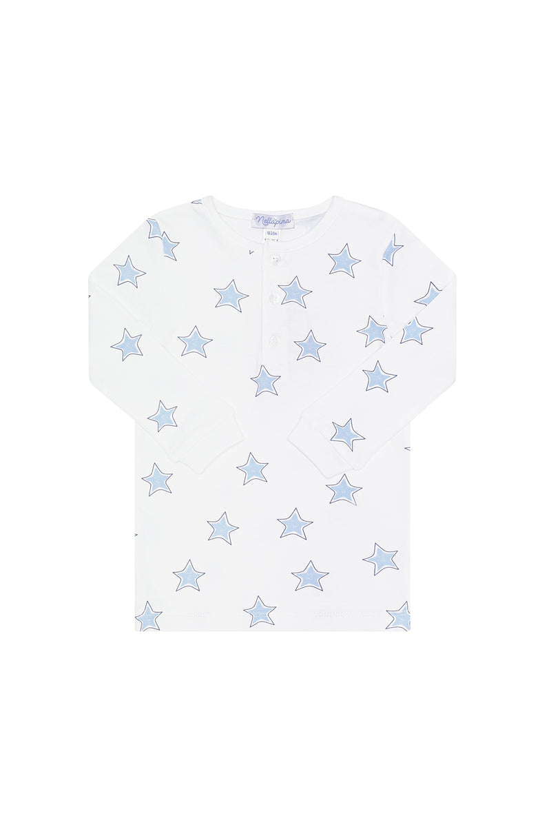 Blue Stars Print Pajama
