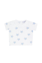 Blue Stars Print Diaper Cover Set