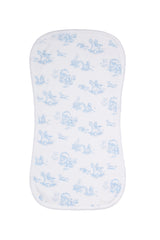 Blue Toile Burp Cloth