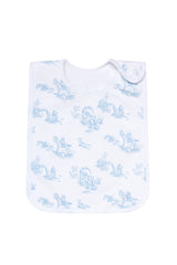 Blue Toile Baby Feeding Bib