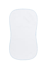 White Bubble Baby Burp Cloth