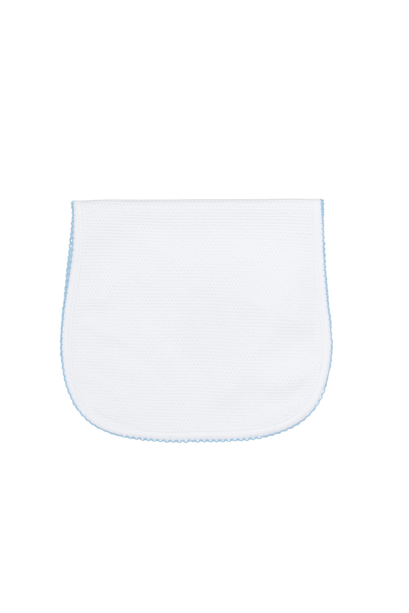 White Bubble Baby Burp Cloth