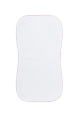 White Bubble Baby Burp Cloth