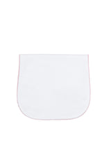 White Bubble Baby Burp Cloth