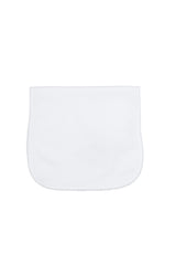 White Bubble Baby Burp Cloth