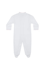 White Bubble Baby Footie