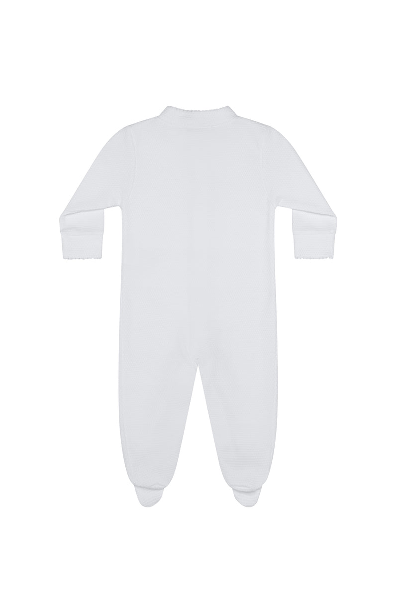 White Bubble Baby Footie