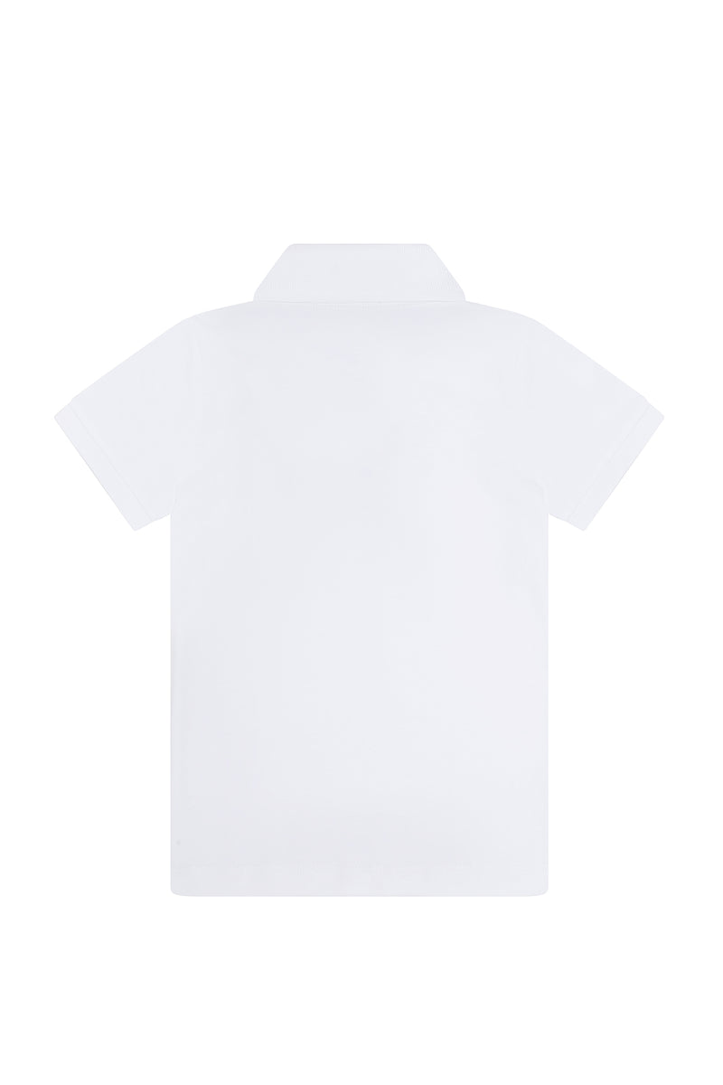 White Pima Cotton Polo Shirt