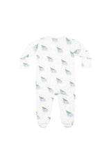 Pink Merry Sleighs Zipper Footie - Nellapima