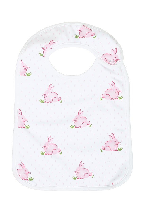 Pink Bunnies Feeding Bib