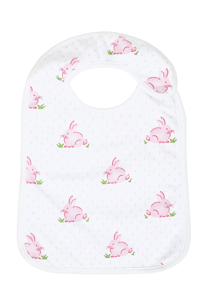 Pink Bunnies Feeding Bib