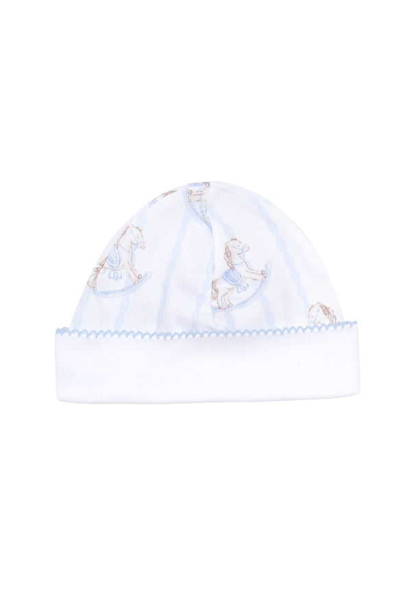 Blue Rocking Horse Baby Hat