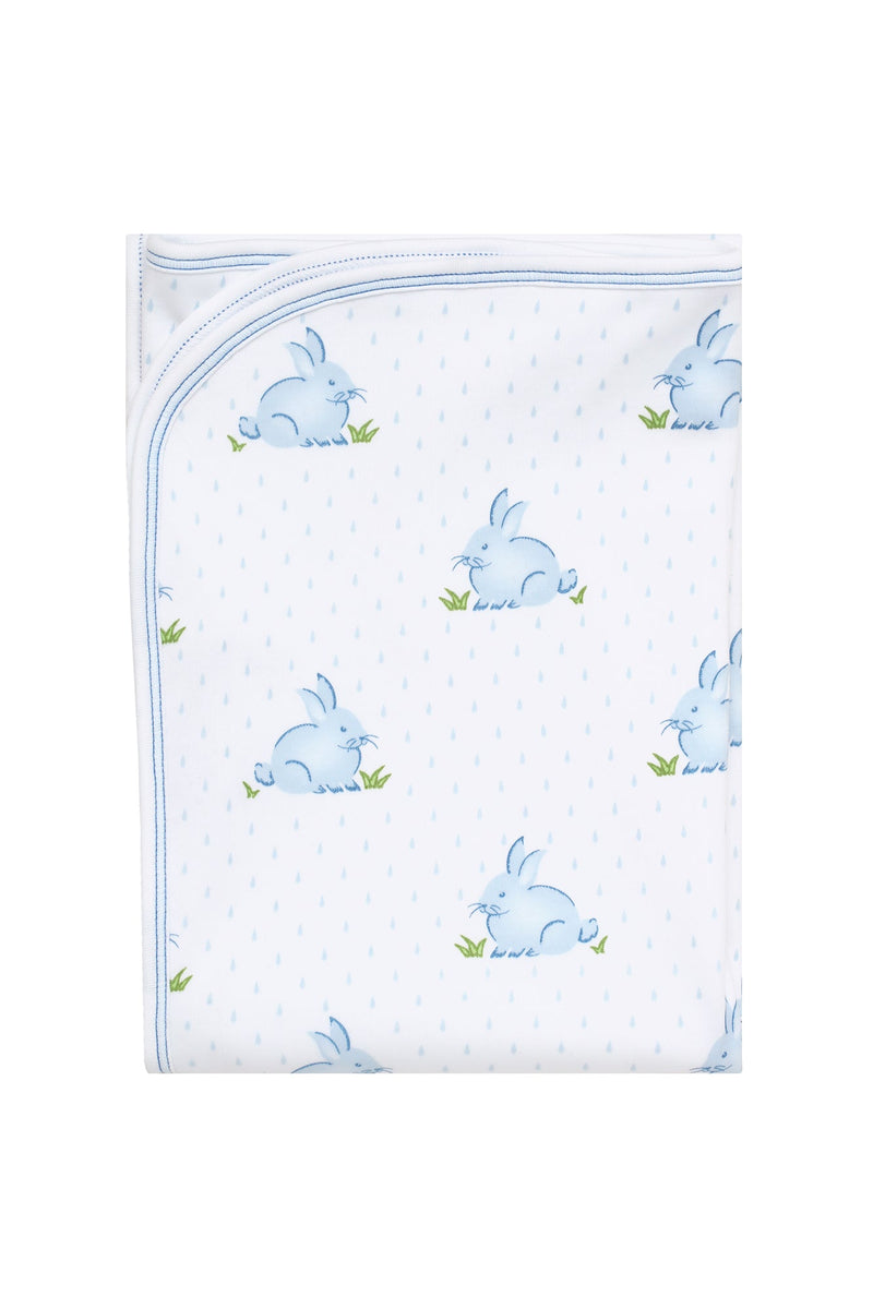 Blue Bunny Baby Blanket