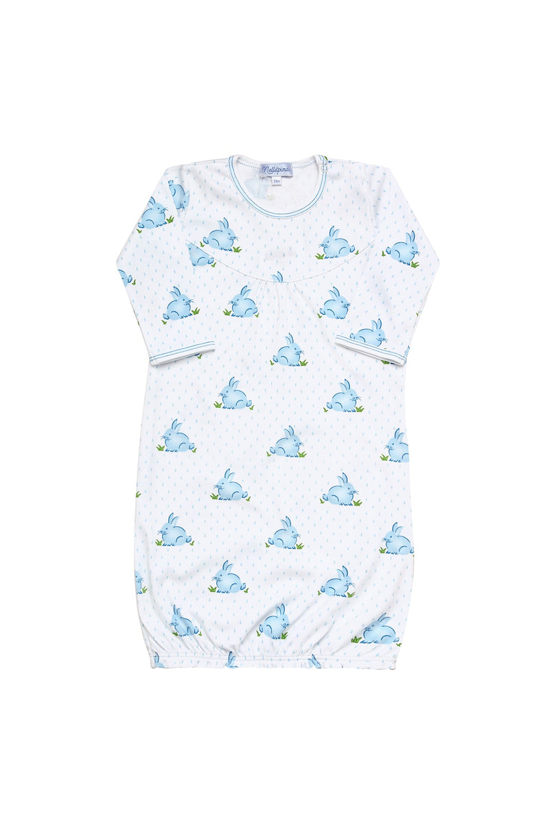 Blue Bunny Baby Gown 