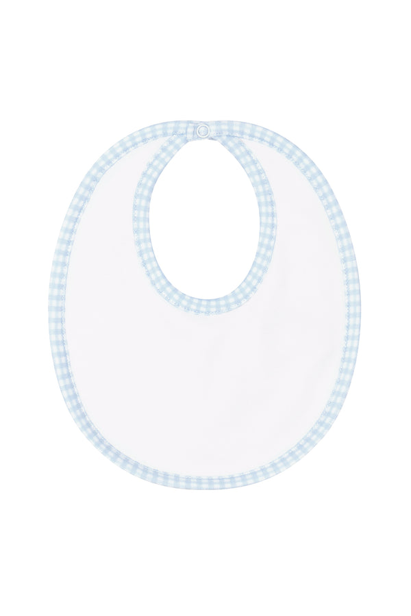 Blue Gingham Bib