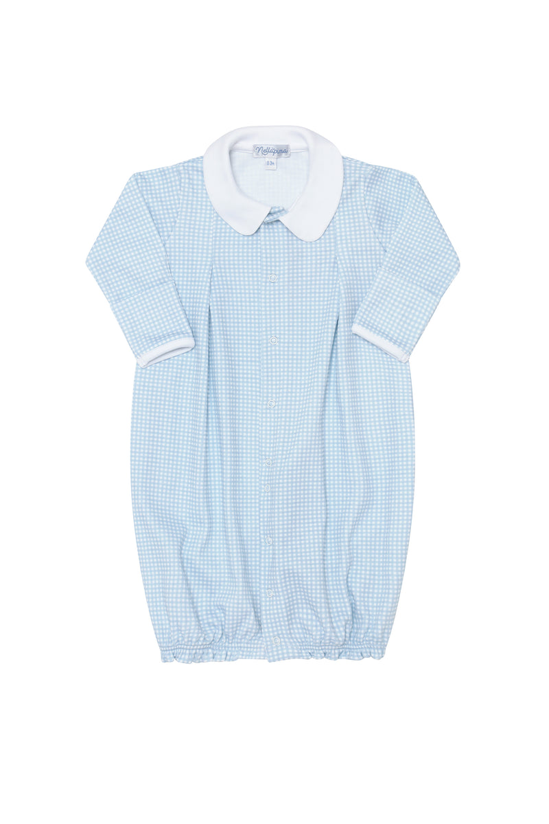 Blue Gingham Converter Gown