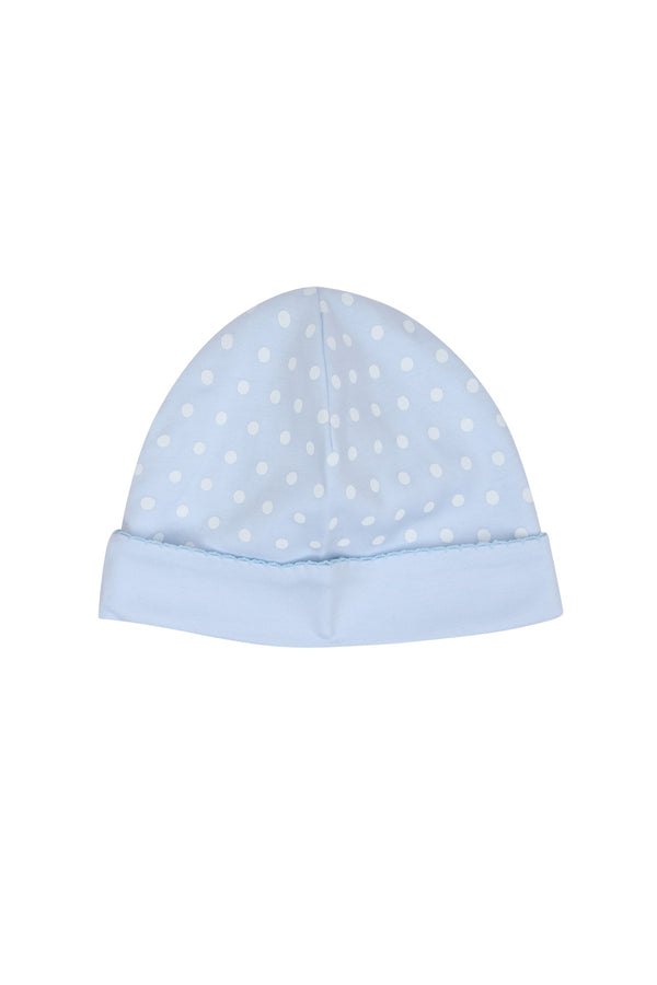 Blue Polka Dots Baby Hat