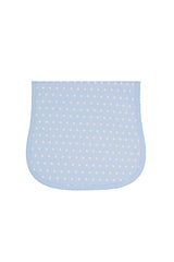 Blue Polka Dots Baby Burp Cloth