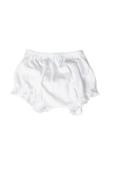 White Baby Bow Bloomer