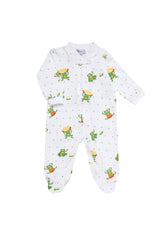 Frogs Baby Zipper Footie