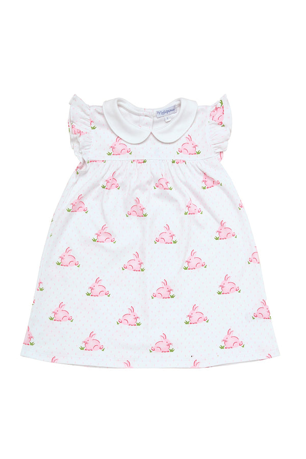 Pink Bunny Ruffle Playtime Dress