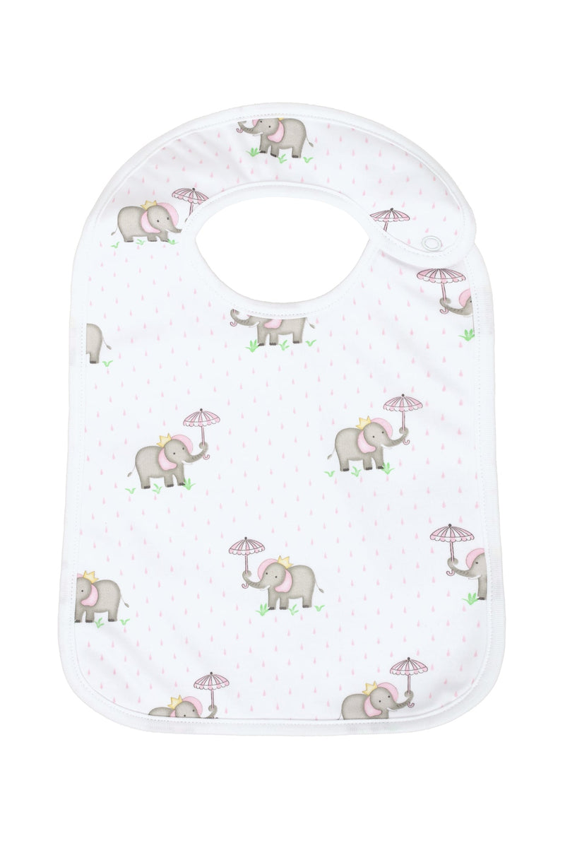 Pink Elephant Baby Feeding bib
