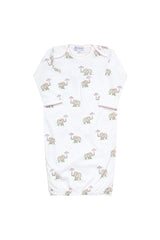 Pink Elephant Baby Gown 