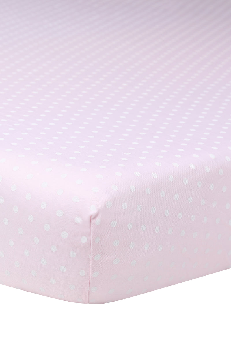 Polka dot crib online sheet