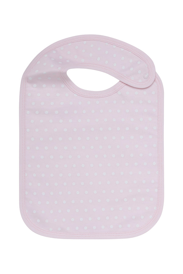 Pink Polka Dots Baby Feeding bib