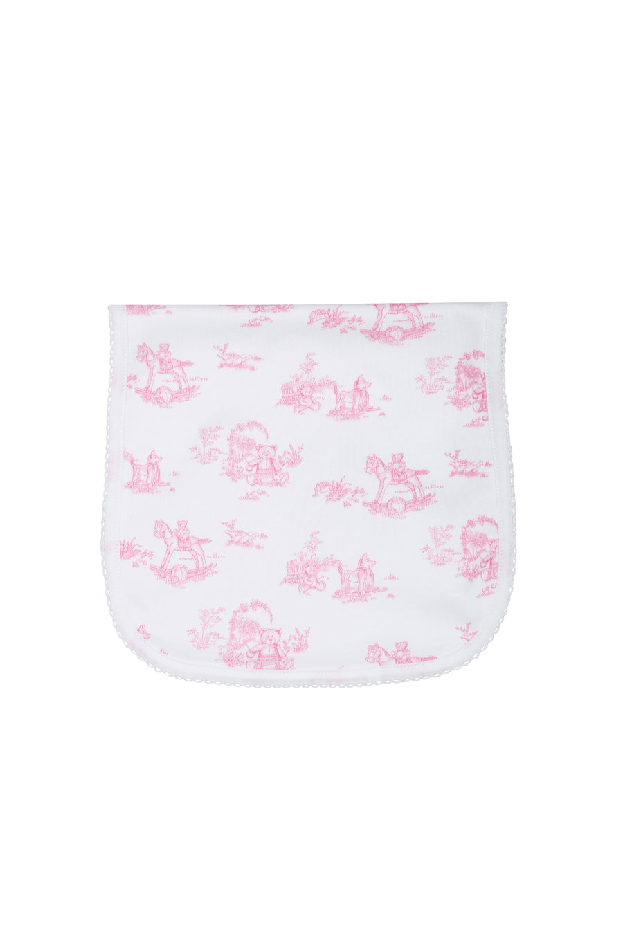 Pink Toile Burp Cloth