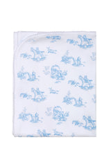 Blue Toile Blanket