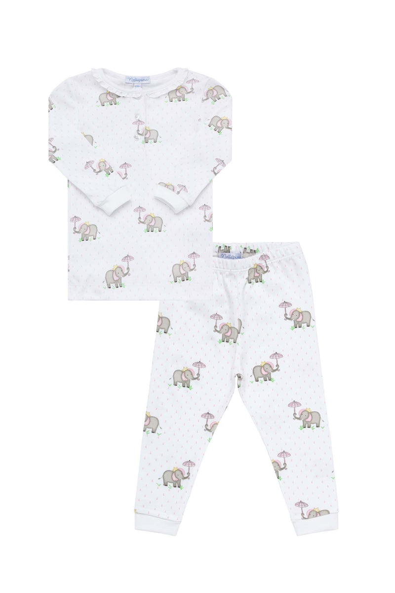 Pink Elephant Pajamas  | Nella Pima