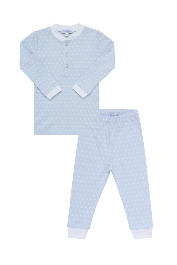 Blue Polka Dots Pajamas  | Nella Pima